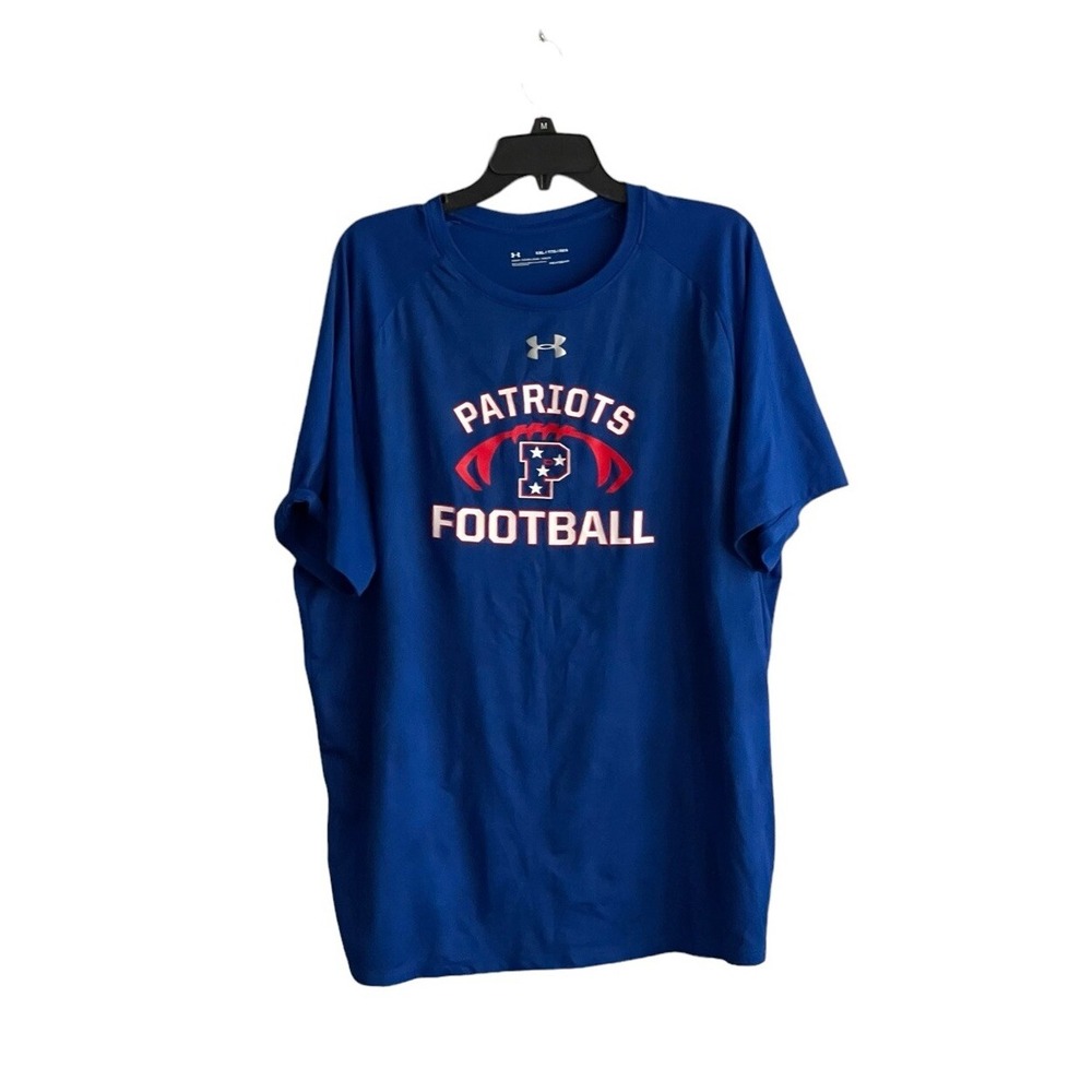 Under Armour T Shirt HeatGear NFL New England Patriots Mens 2XL